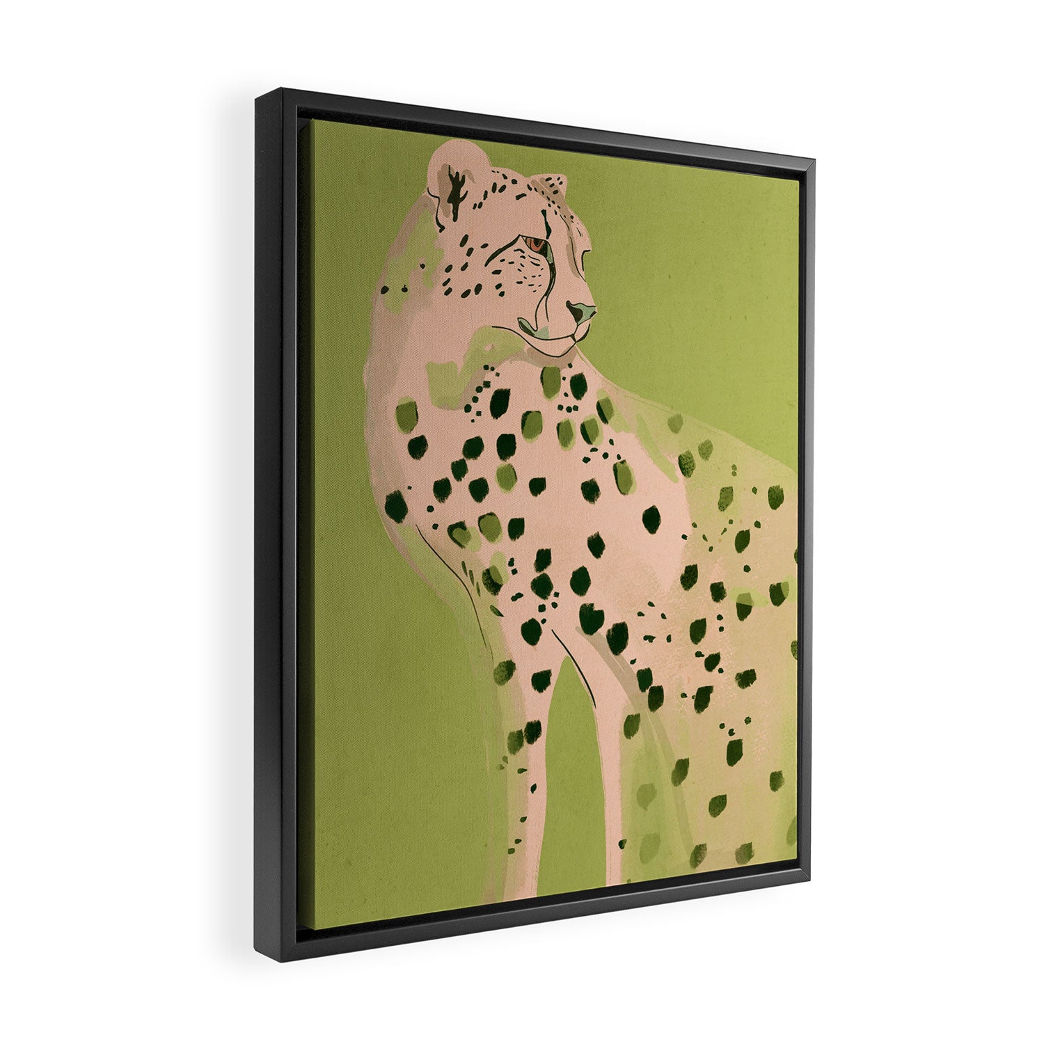 Cheetah 12 Framed Canvas Print Gallery Image 2