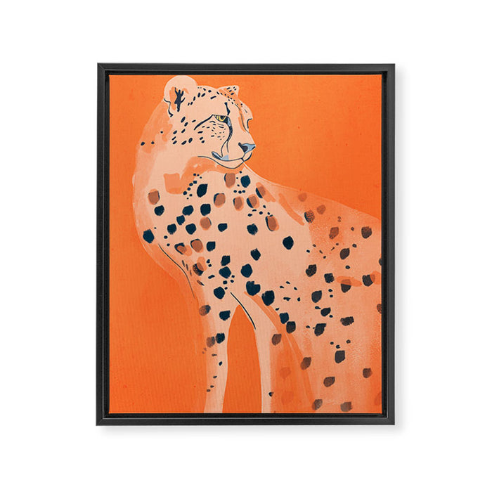 Cheetah 16 Framed Canvas Print Gallery Image 1