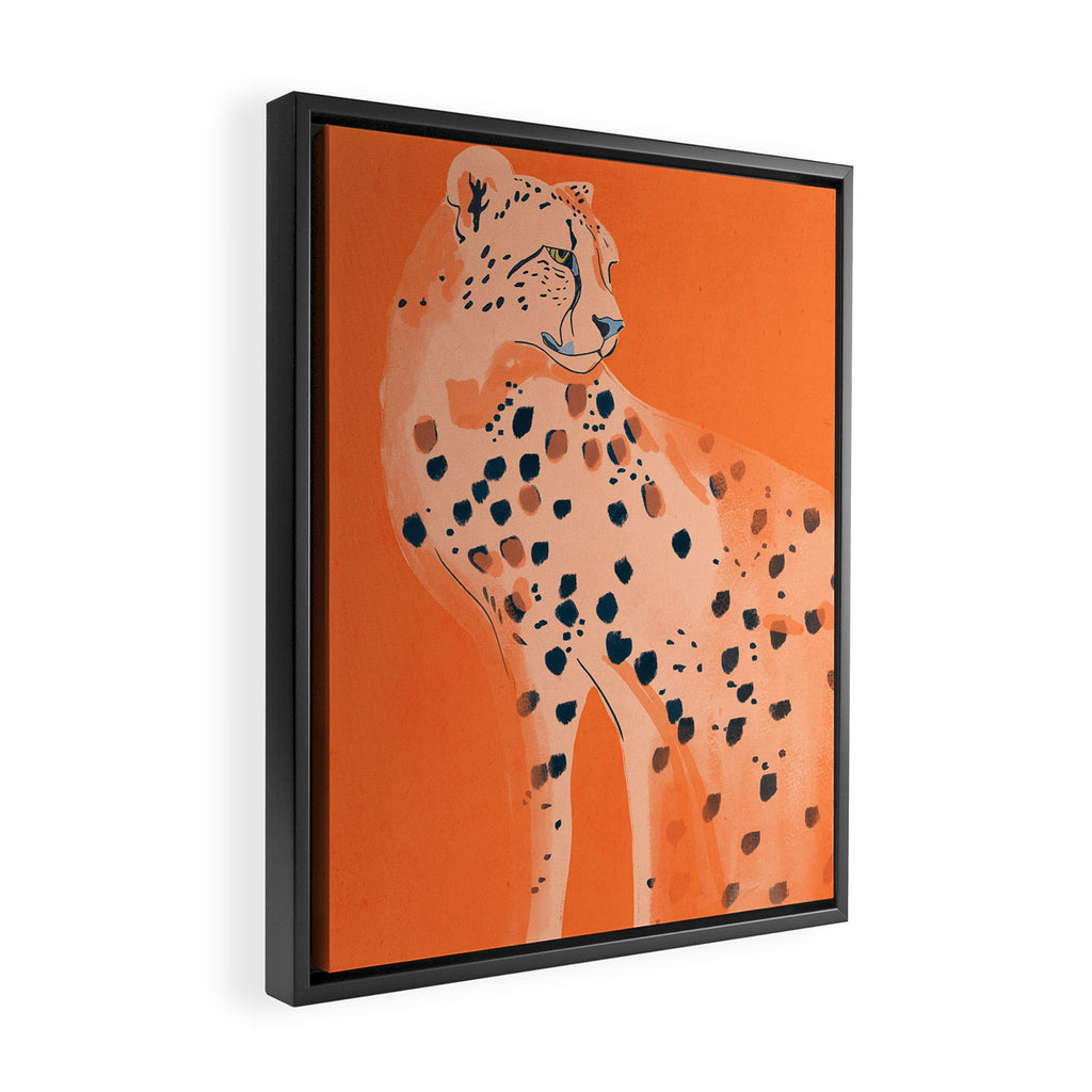 Cheetah 16 Framed Canvas Print Gallery Image 2