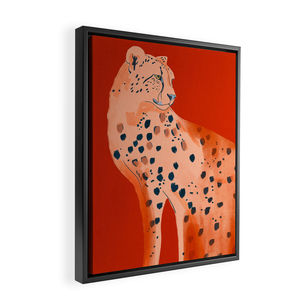 Cheetah 17 Framed Canvas Print Gallery Image 2