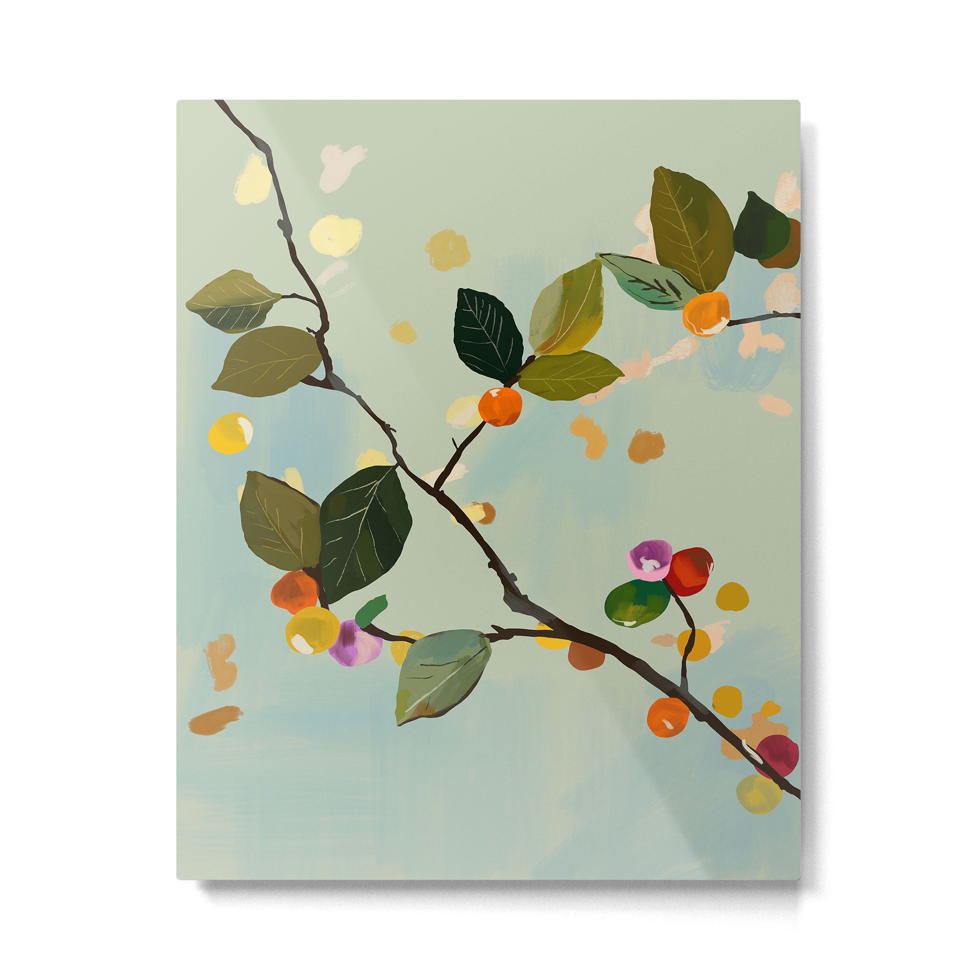 Cherry Fruit Branch II Metal Print Gallery Image 4
