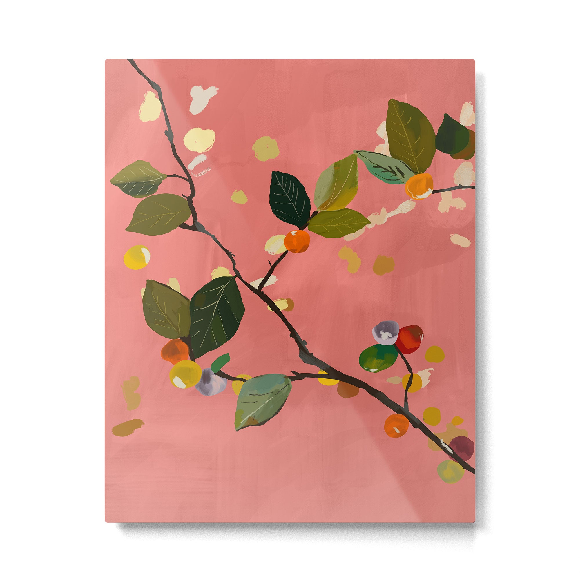 Cherry Fruit Branch III Metal Print Gallery Image 4
