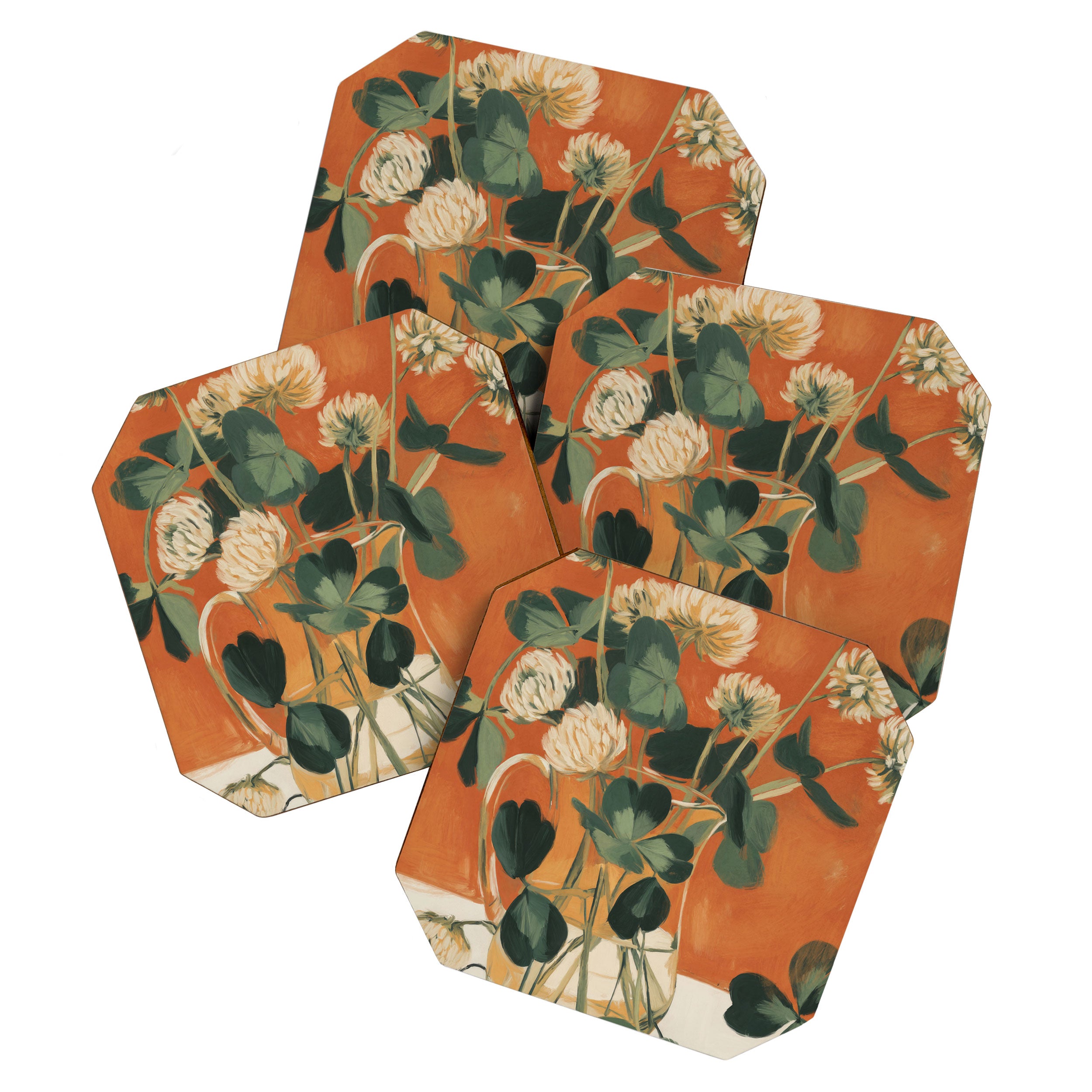 Clover Still Life Coaster Gallery Image 1