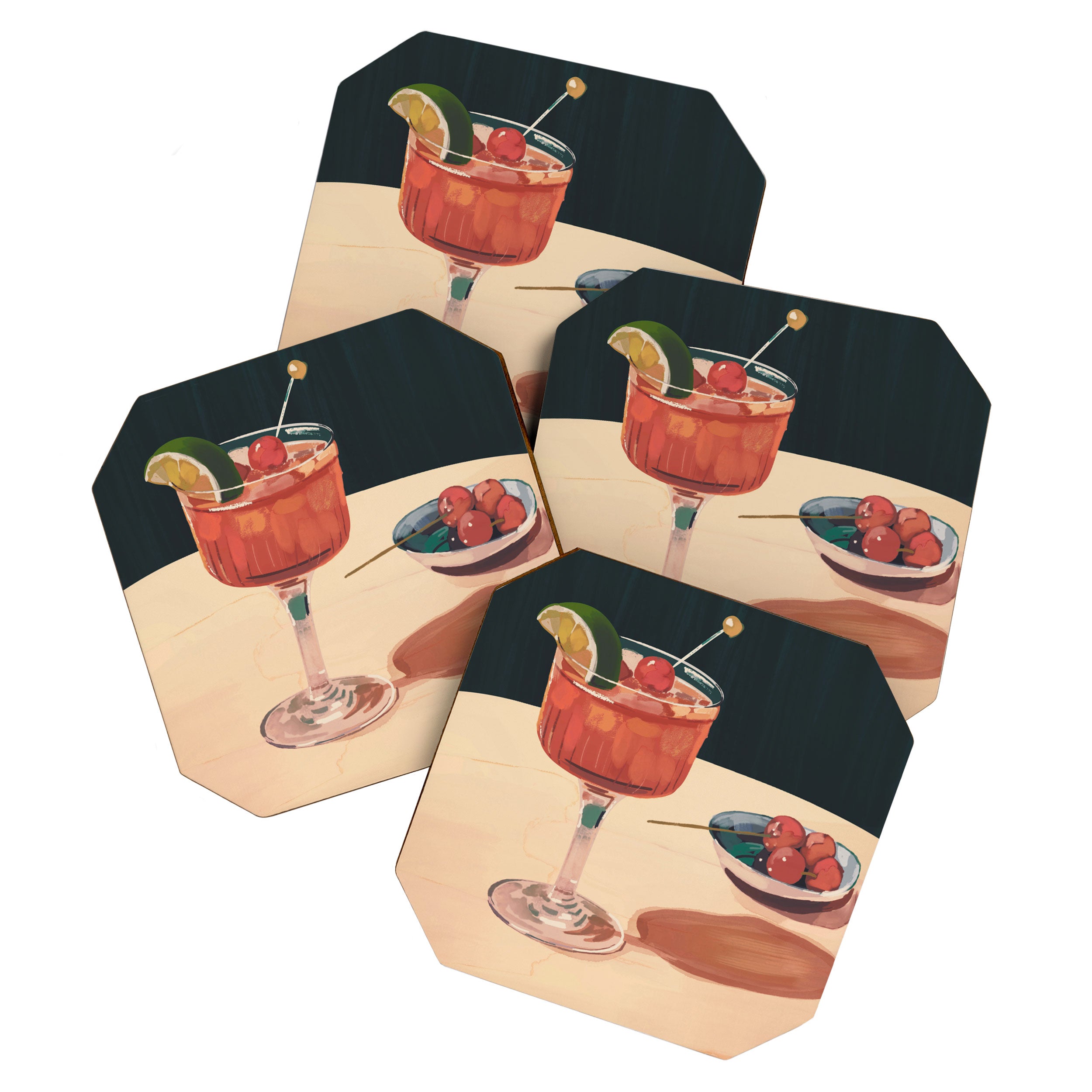 Cocktail 2 Coaster Gallery Image 1