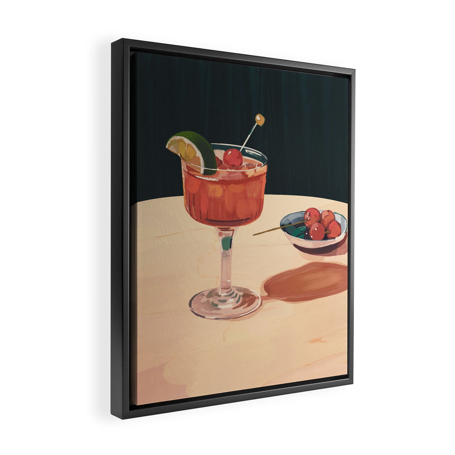 Cocktail 2 Framed Canvas Print Gallery Image 2