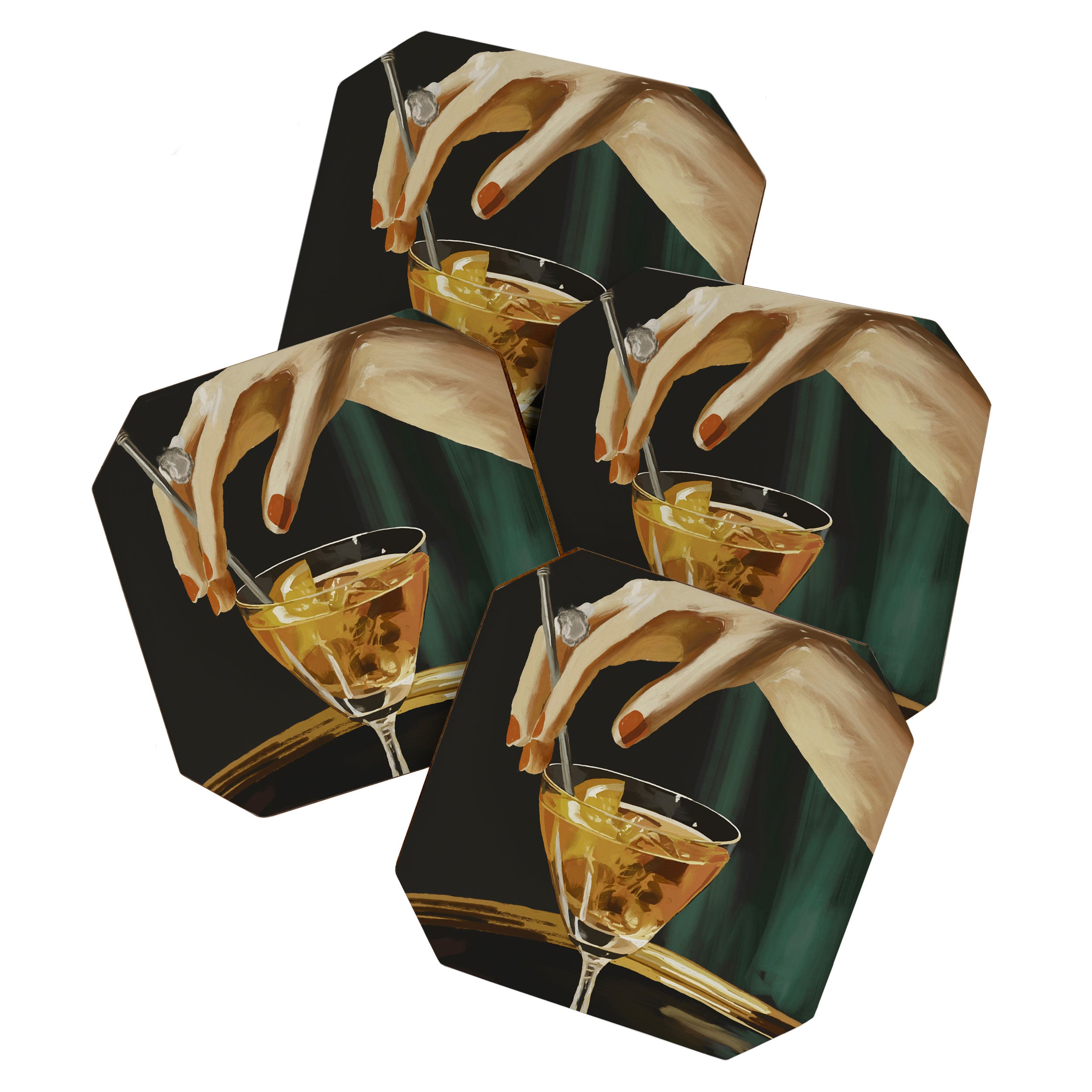 Cocktail 3 Coaster Gallery Image 1