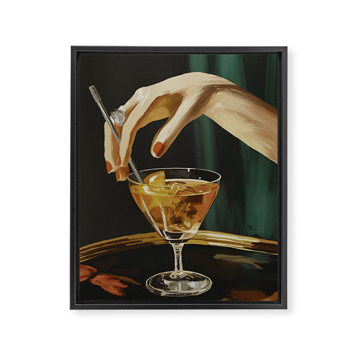 Cocktail 3 Framed Canvas Print Gallery Image 1