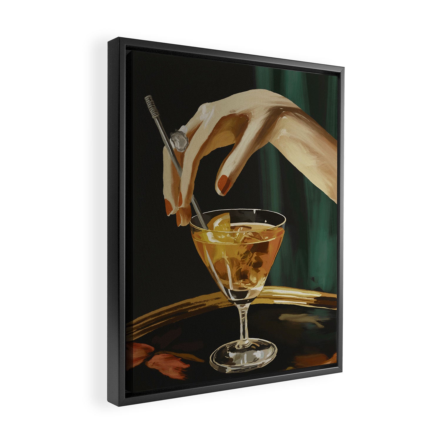 Cocktail 3 Framed Canvas Print Gallery Image 2
