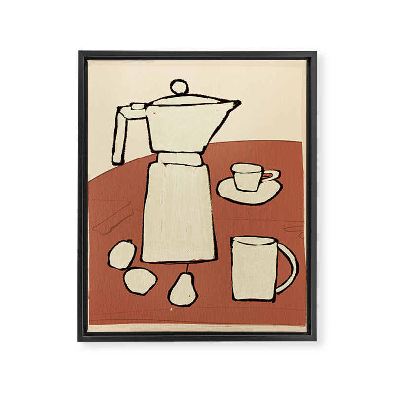 Coffee Time Framed Canvas Print Gallery Image 6