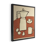 Coffee Time Framed Canvas Print Gallery Image 2