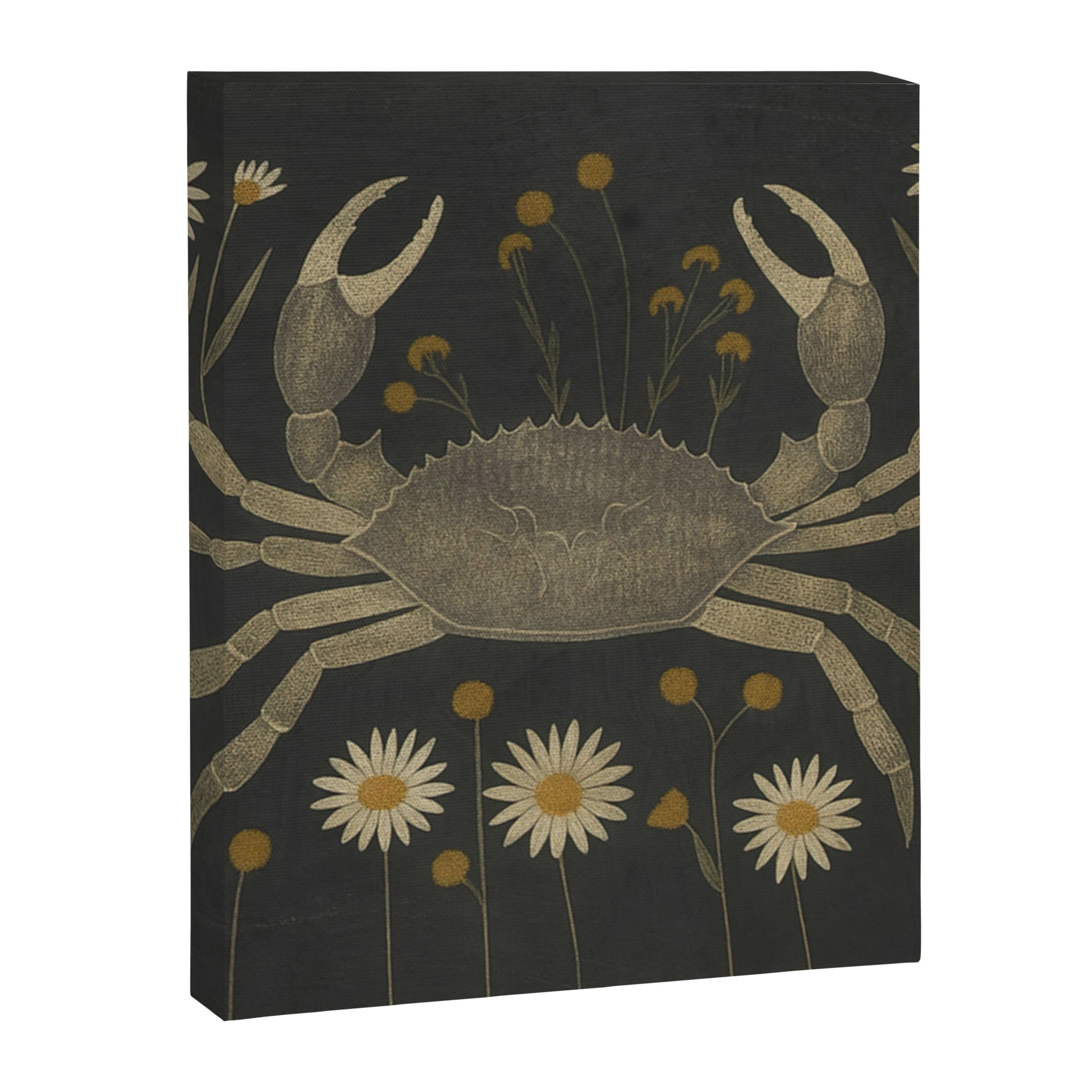 Crab with Daisies Canvas Print Gallery Image 8