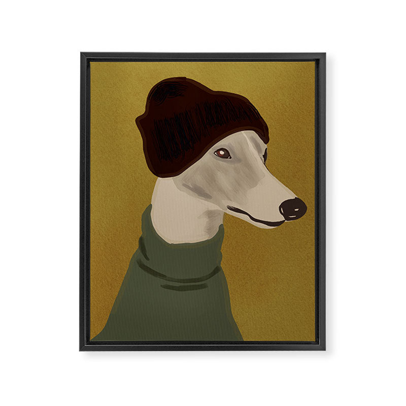 Dog Portrait 4 Framed Canvas Print Gallery Image 6