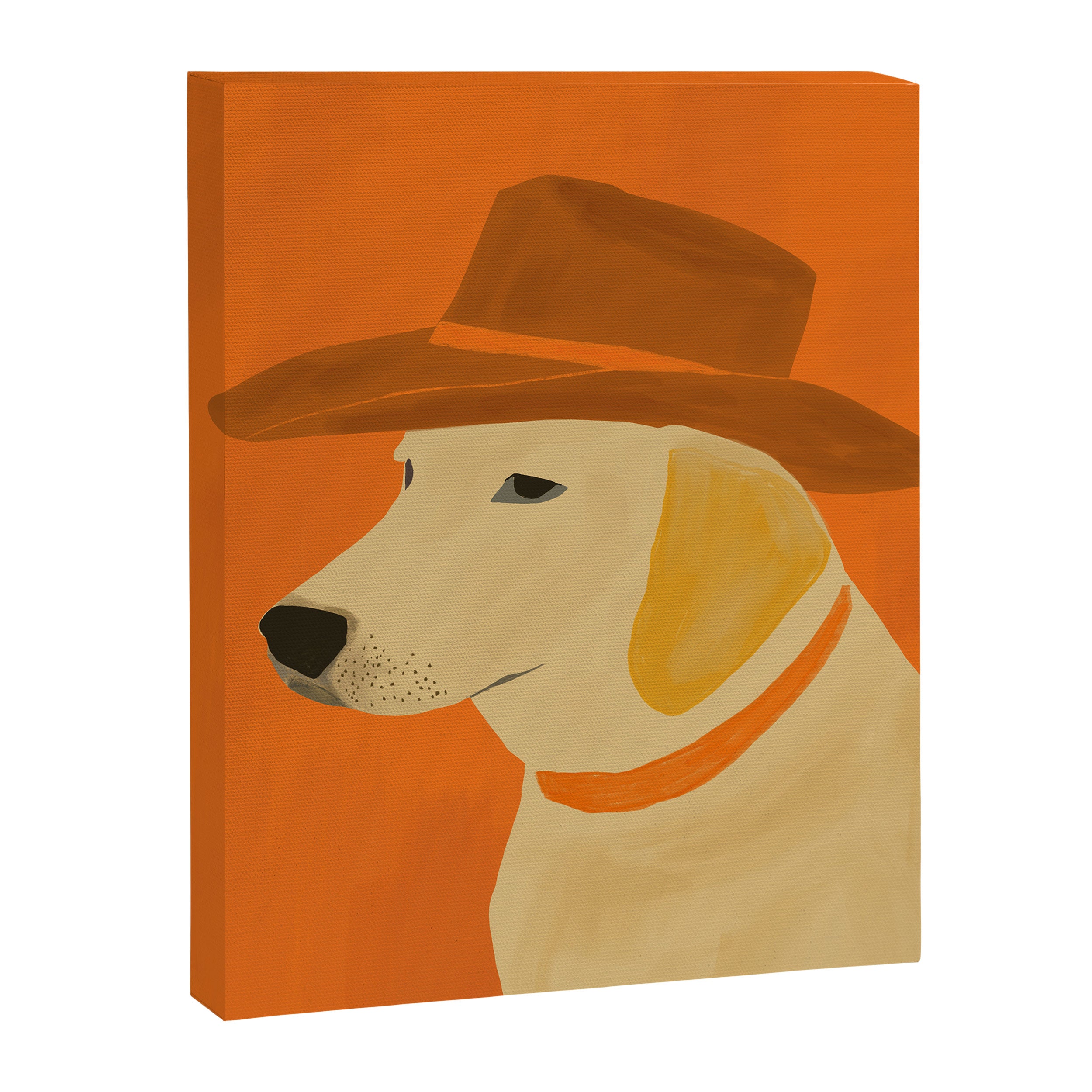Dog With Hat  Canvas Print Gallery Image 8