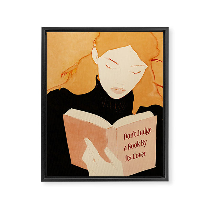 Donât Judge a Book By Its Cover 2 Framed Canvas Print Gallery Image 1