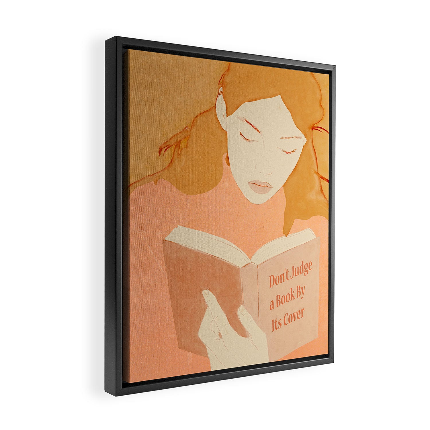 Donât Judge a Book By Its Cover 3 Framed Canvas Print Gallery Image 2