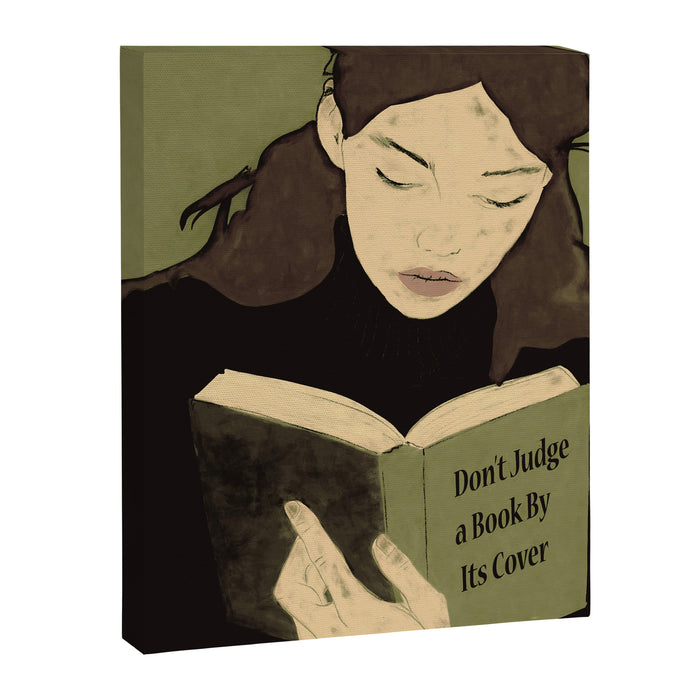 Donât Judge a Book By Its Cover 4 Canvas Print Gallery Image 1