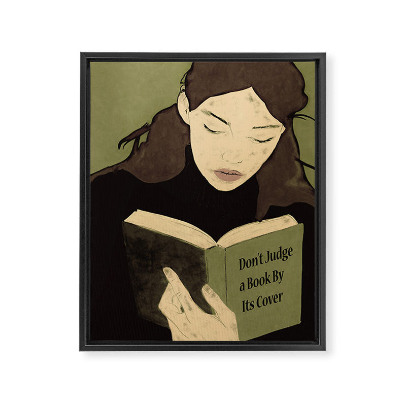 Donât Judge a Book By Its Cover 4 Framed Canvas Print Gallery Image 6