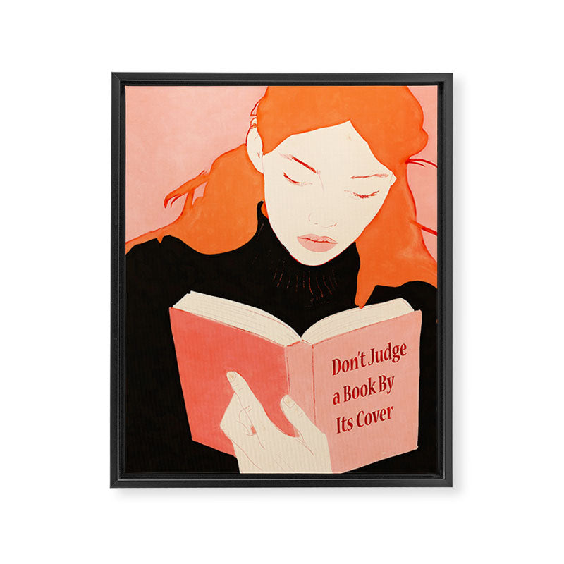 Donât Judge a Book By Its Cover Framed Canvas Print Gallery Image 6