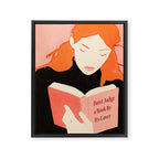 Donât Judge a Book By Its Cover Framed Canvas Print Gallery Image 6