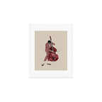 Double Bass Player Art Print Gallery Image 1