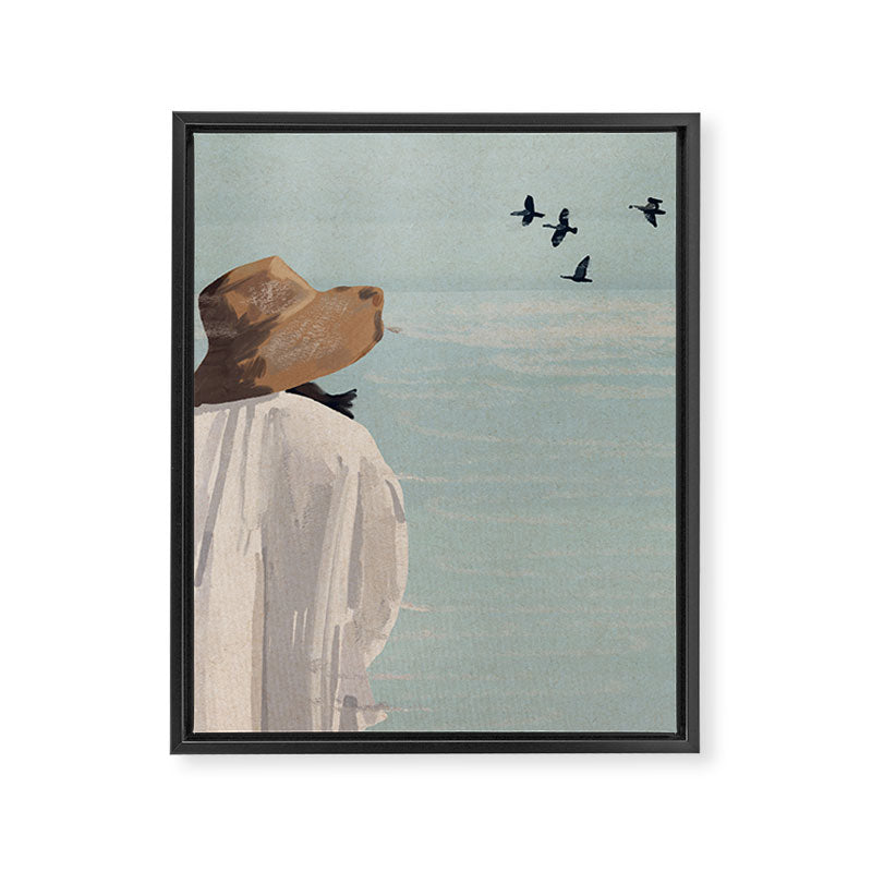 Dreaming by the Sea Framed Canvas Print Gallery Image 8