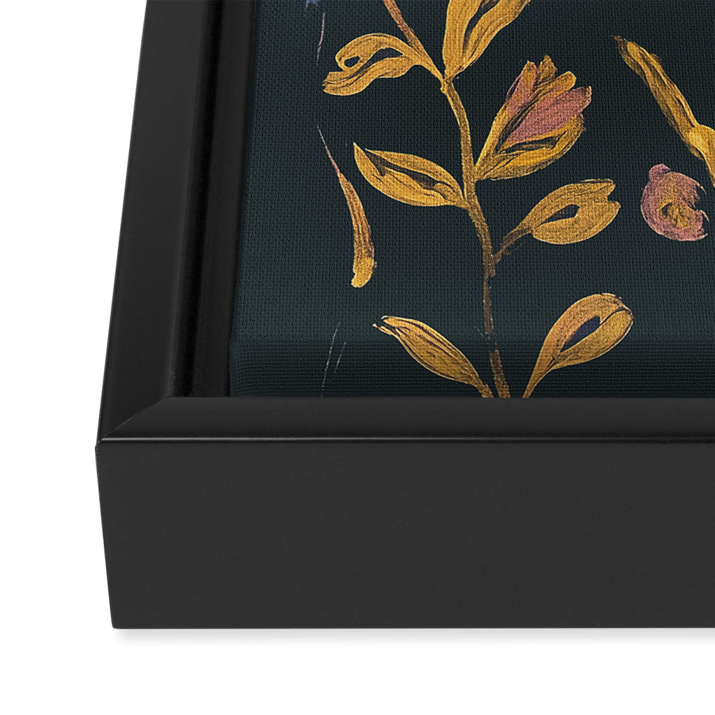 Floral Cheetah Framed Canvas Print Gallery Image 3