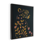 Floral Cheetah Framed Canvas Print Gallery Image 2