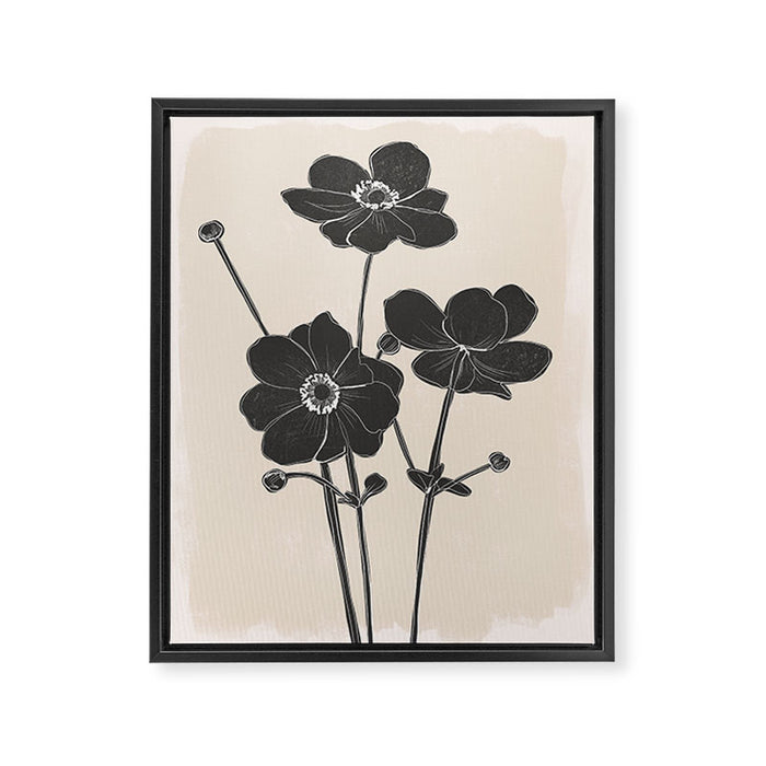 Flowers 3 Framed Canvas Print Gallery Image 1