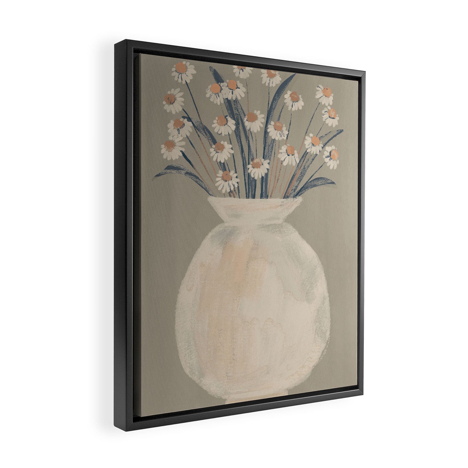 Flowers In A Vase 16 Framed Canvas Print Gallery Image 2