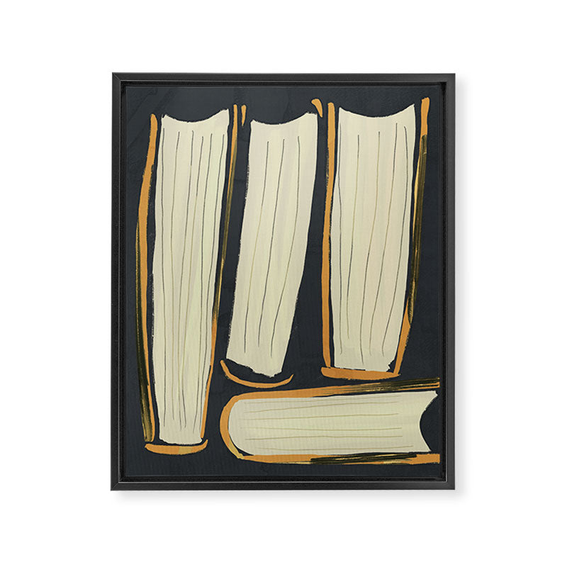 Four Books Framed Canvas Print Gallery Image 8