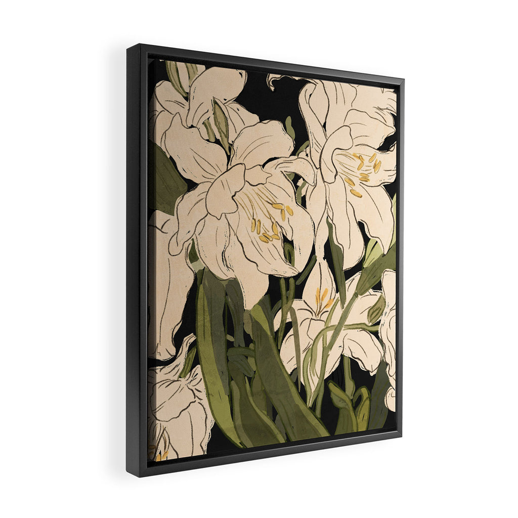 Garden flowers 2 Framed Canvas Print Gallery Image 2