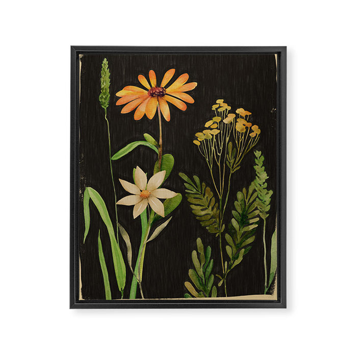 Garden Flowers 3 Framed Canvas Print Gallery Image 1