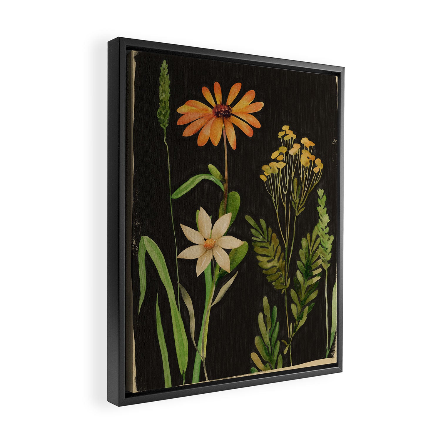 Garden Flowers 3 Framed Canvas Print Gallery Image 2