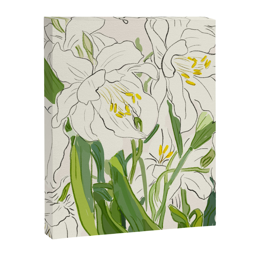 Garden Lilies  Canvas Print Gallery Image 8