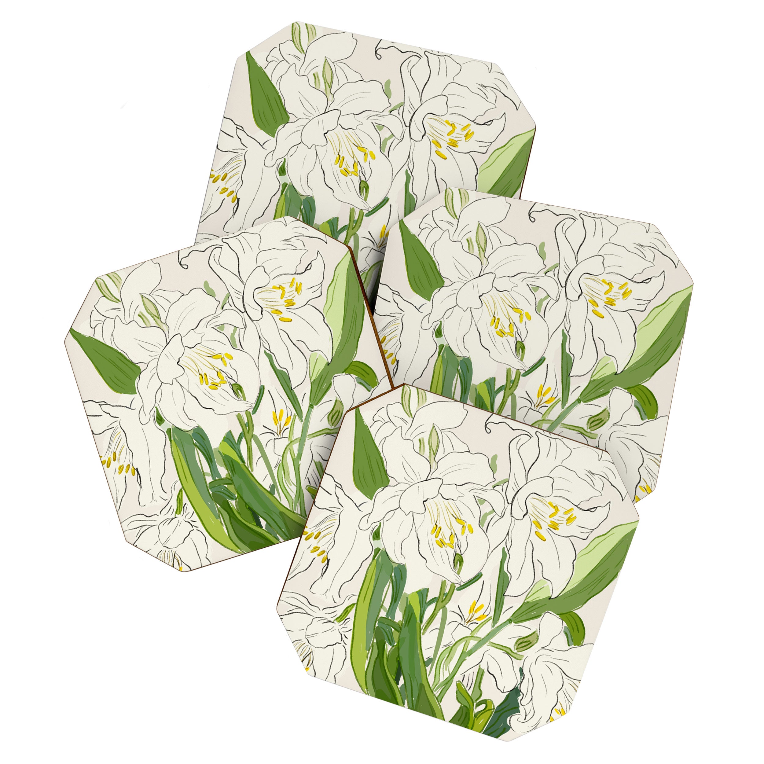 Garden Lilies  Coaster Gallery Image 1