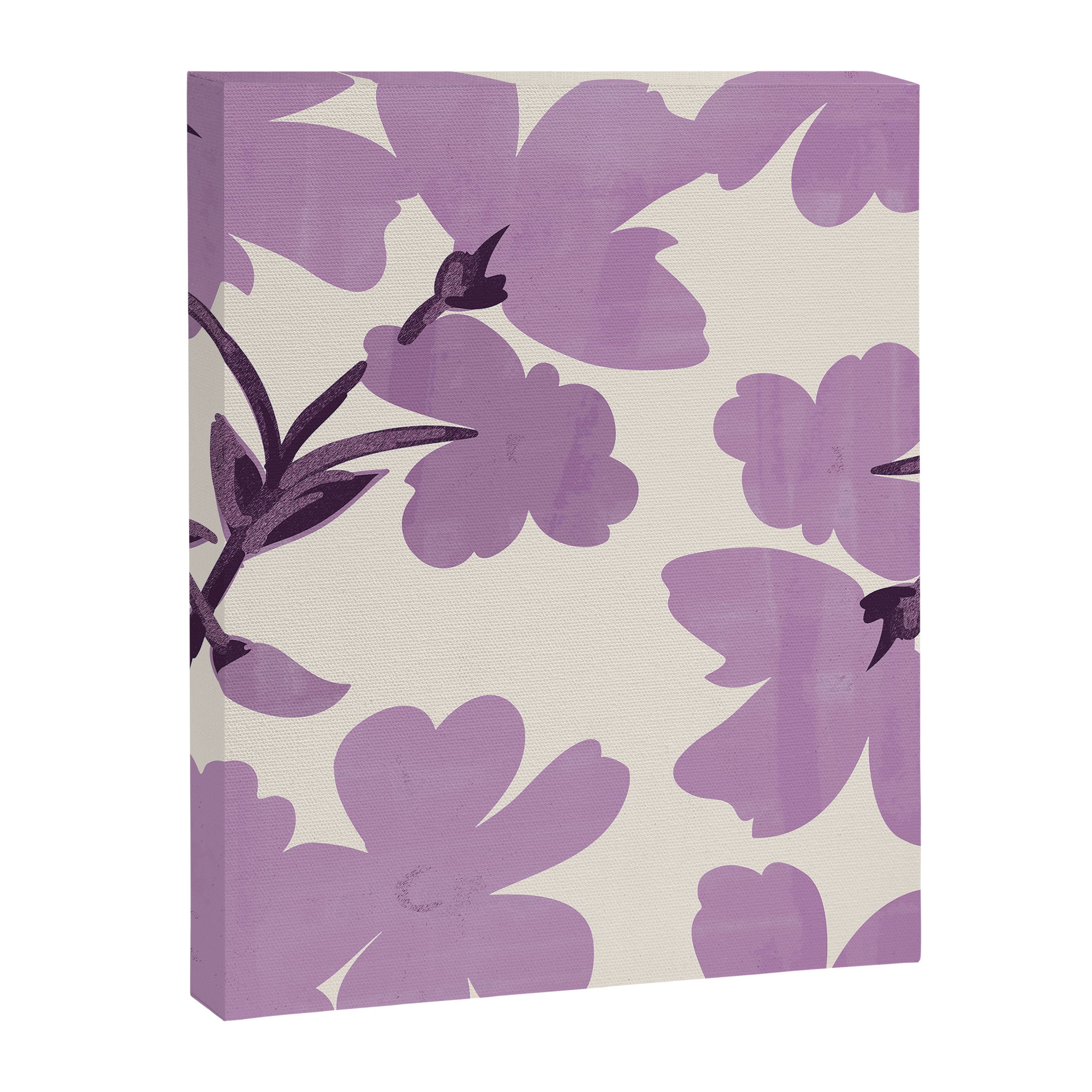 Gentle Purple Flowers Canvas Print Gallery Image 6