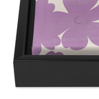 Gentle Purple Flowers Framed Canvas Print Gallery Image 3