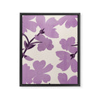 Gentle Purple Flowers Framed Canvas Print Gallery Image 6