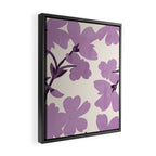 Gentle Purple Flowers Framed Canvas Print Gallery Image 2