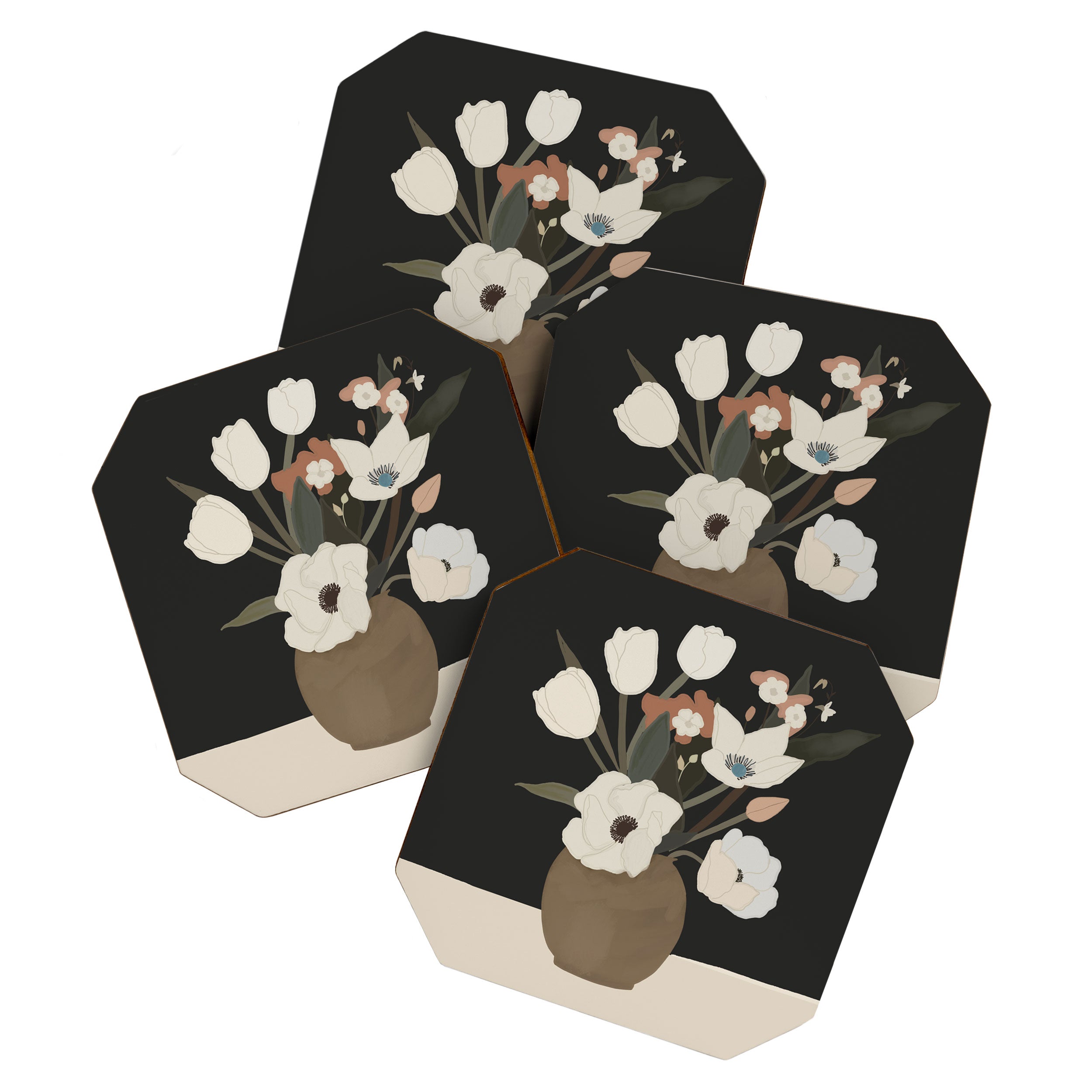 Gently Flowers 2 Coaster Gallery Image 1
