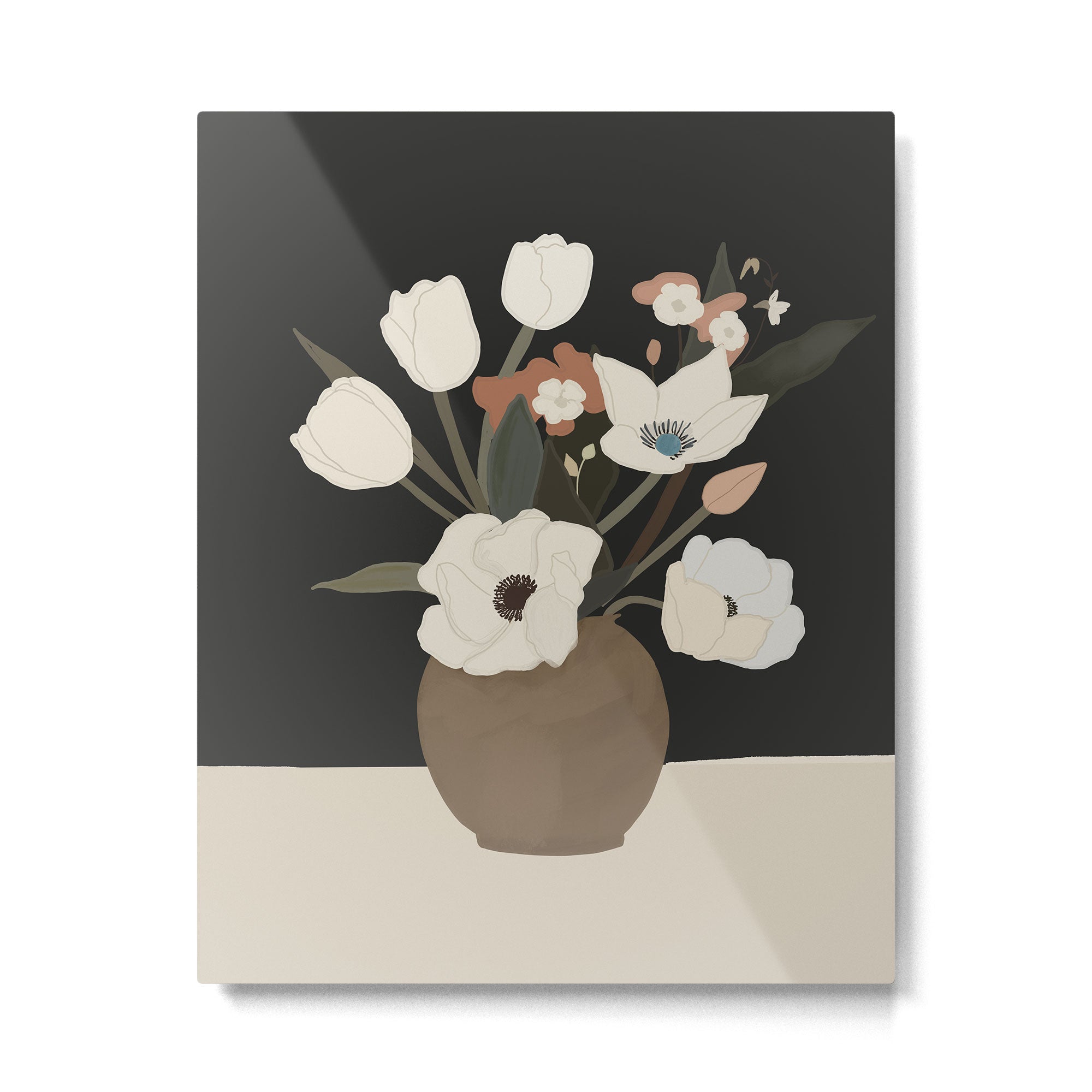 Gently Flowers 2 Metal Print Gallery Image 6