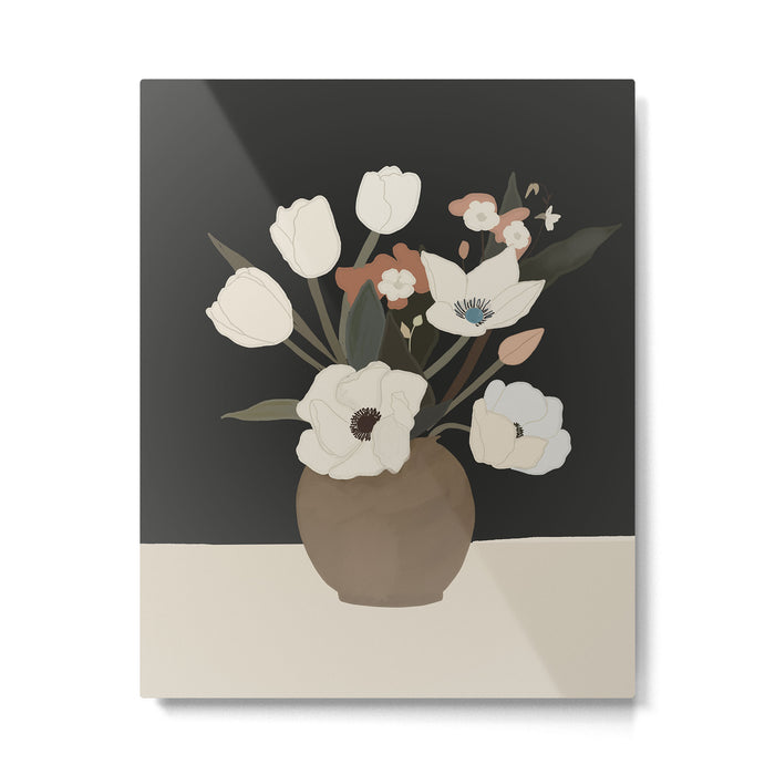 Gently Flowers 2 Metal Print Gallery Image 1