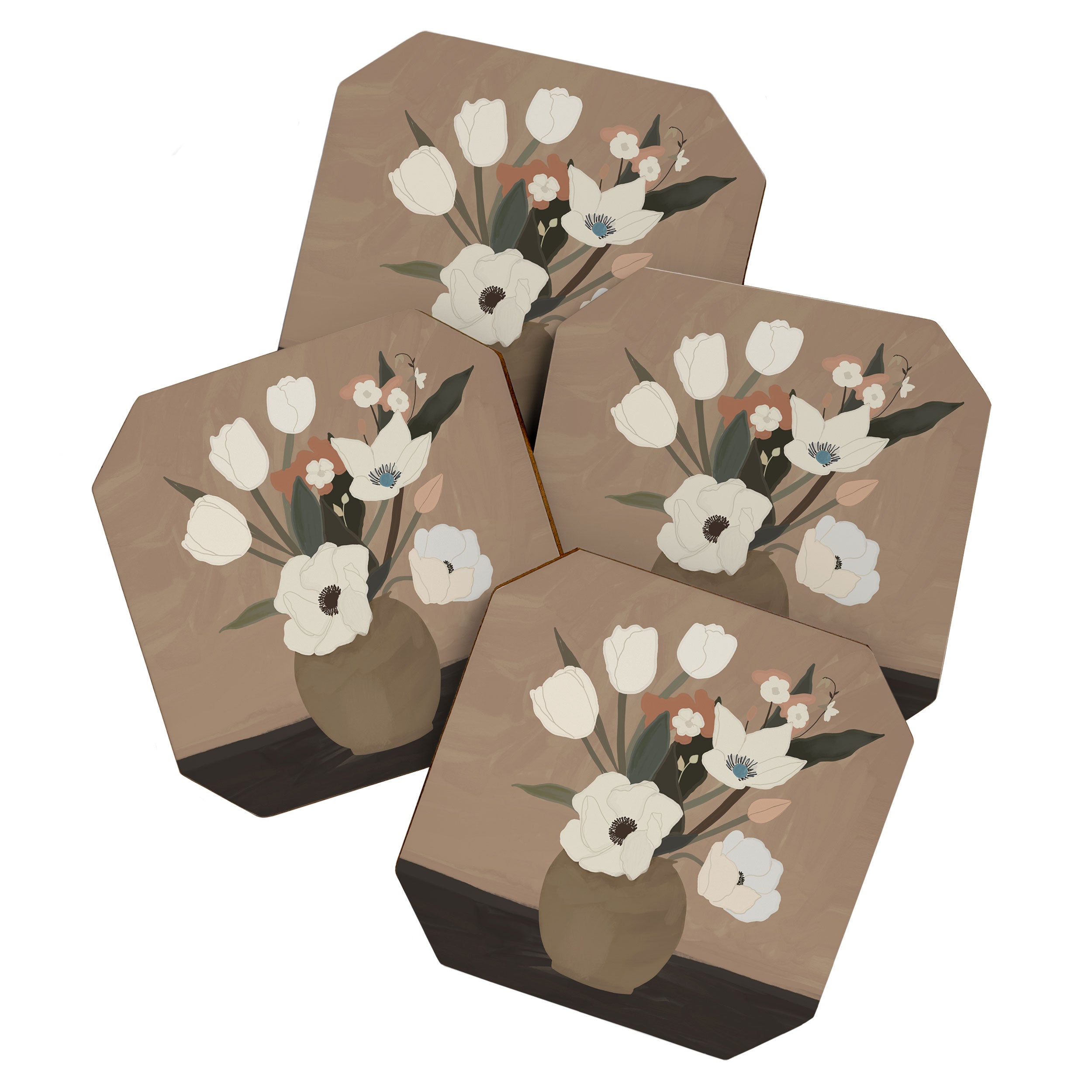 Gently Flowers Coaster Gallery Image 1