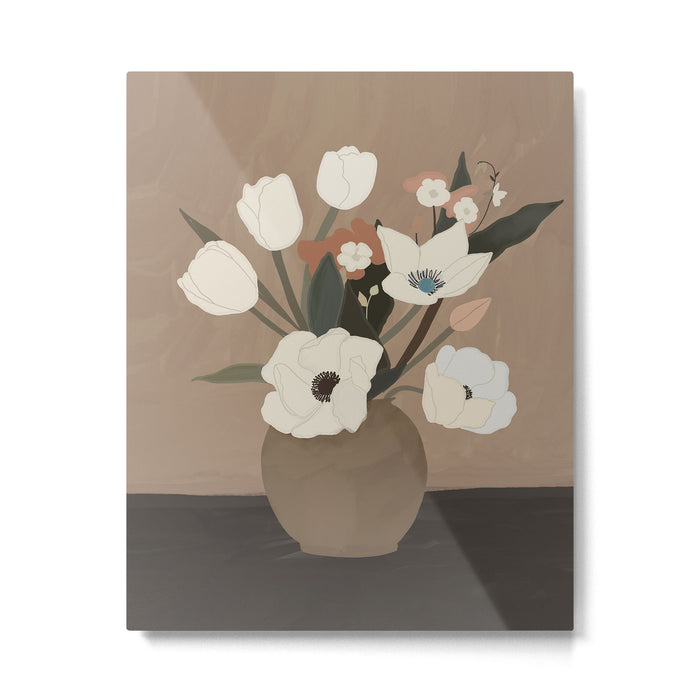Gently Flowers Metal Print Gallery Image 1