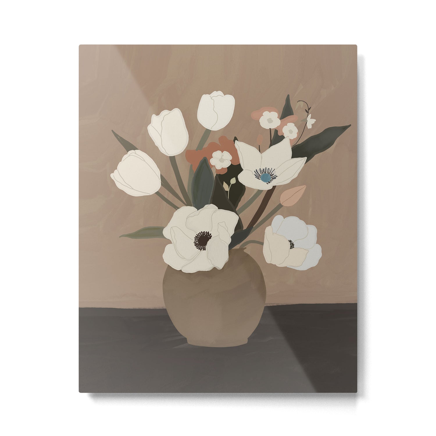 Gently Flowers Metal Print Gallery Image 6