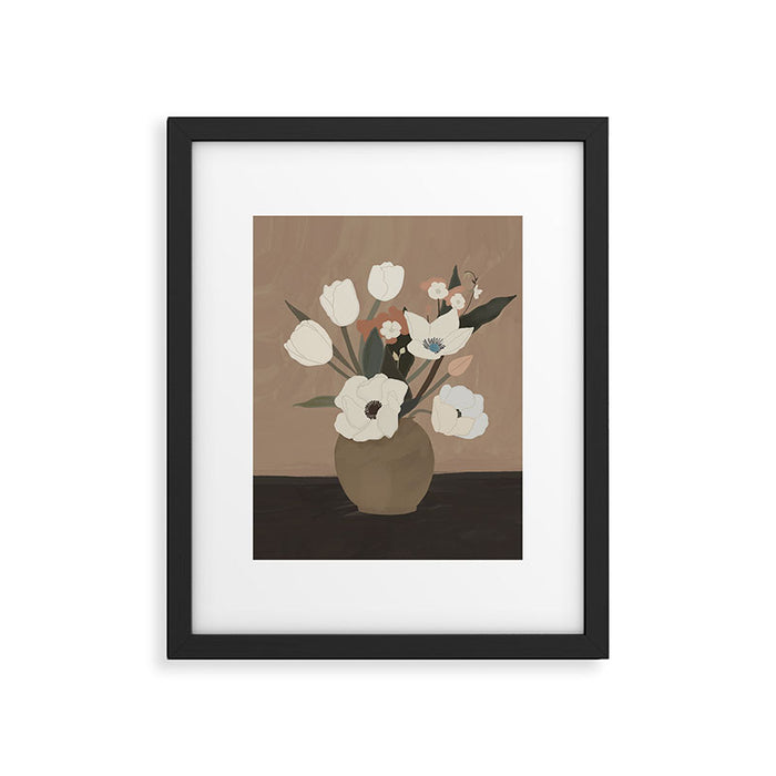 Gently Flowers Framed Art Print Gallery Image 1