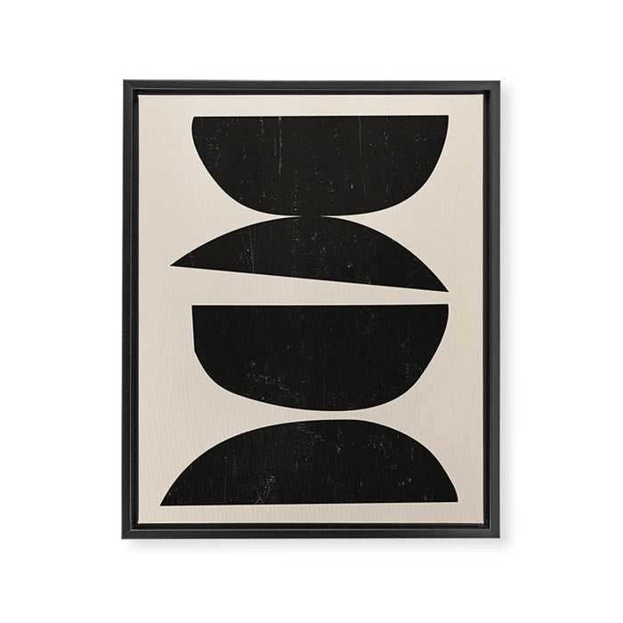 Geometry in Balance Framed Canvas Print Gallery Image 1