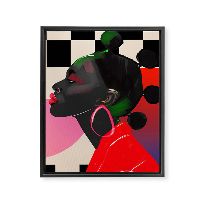 Girl Portrait 14 Framed Canvas Print Gallery Image 1