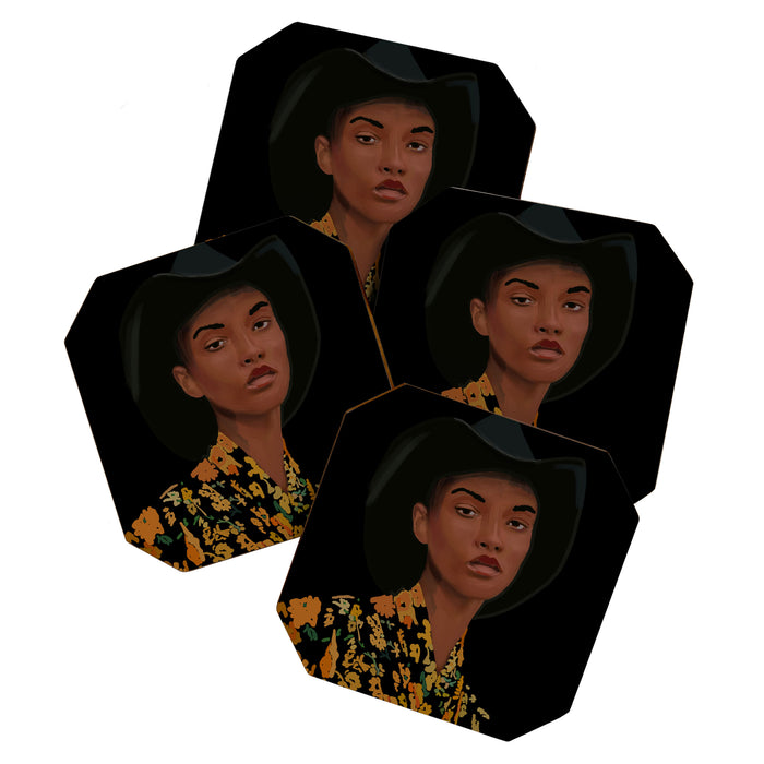 Girl Portrait 21 Coaster Gallery Image 1