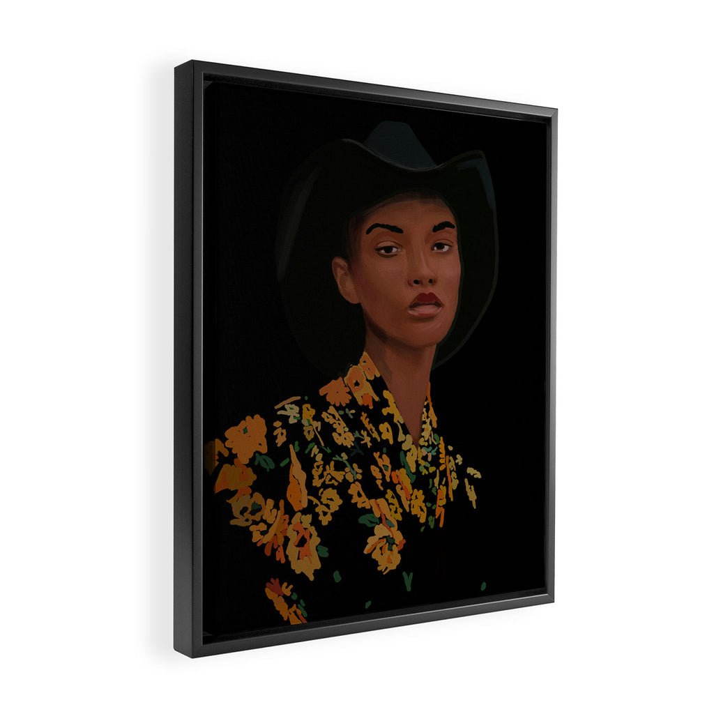 Girl Portrait 21 Framed Canvas Print Gallery Image 2